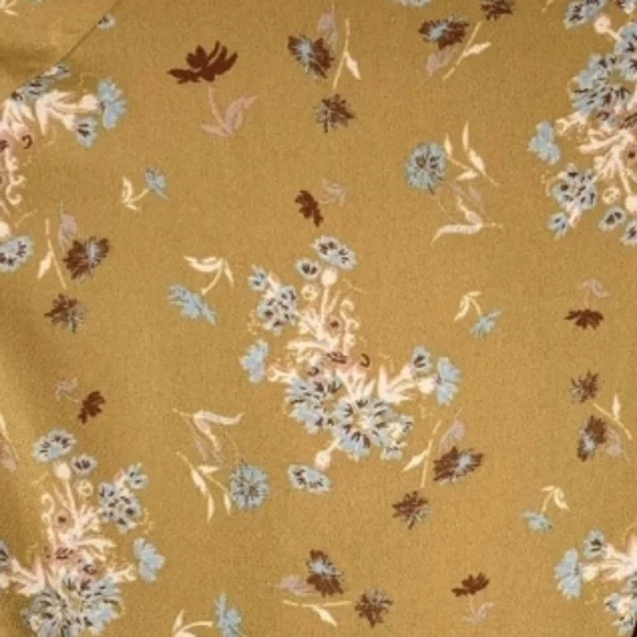 Free People Lilou Toffee Floral Bell Sleeve Dress Sx XS - Picture 7 of 11